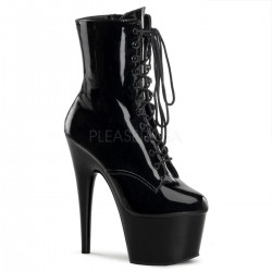 Botine cu platforma inalta papuci cu toc inalt de club ADORE 1020 Piele