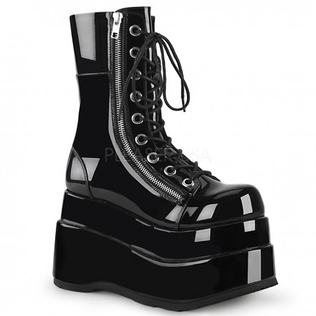 Cizme stil gotic demonia talpa inalta BEAR 265