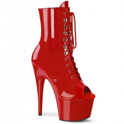 Botine rosii marimi mari platforma inalta papuci dansatoare sexy club ADORE 1021