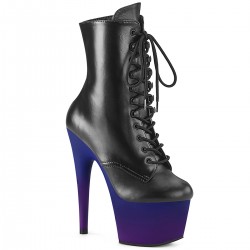 Botine cu platforma inalta papuci cu toc inalt de club ADORE 1020 Piele