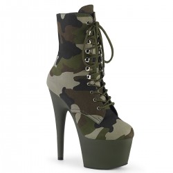 Botine toc inalt papuci dansatoare ADORE 1020 CAMO